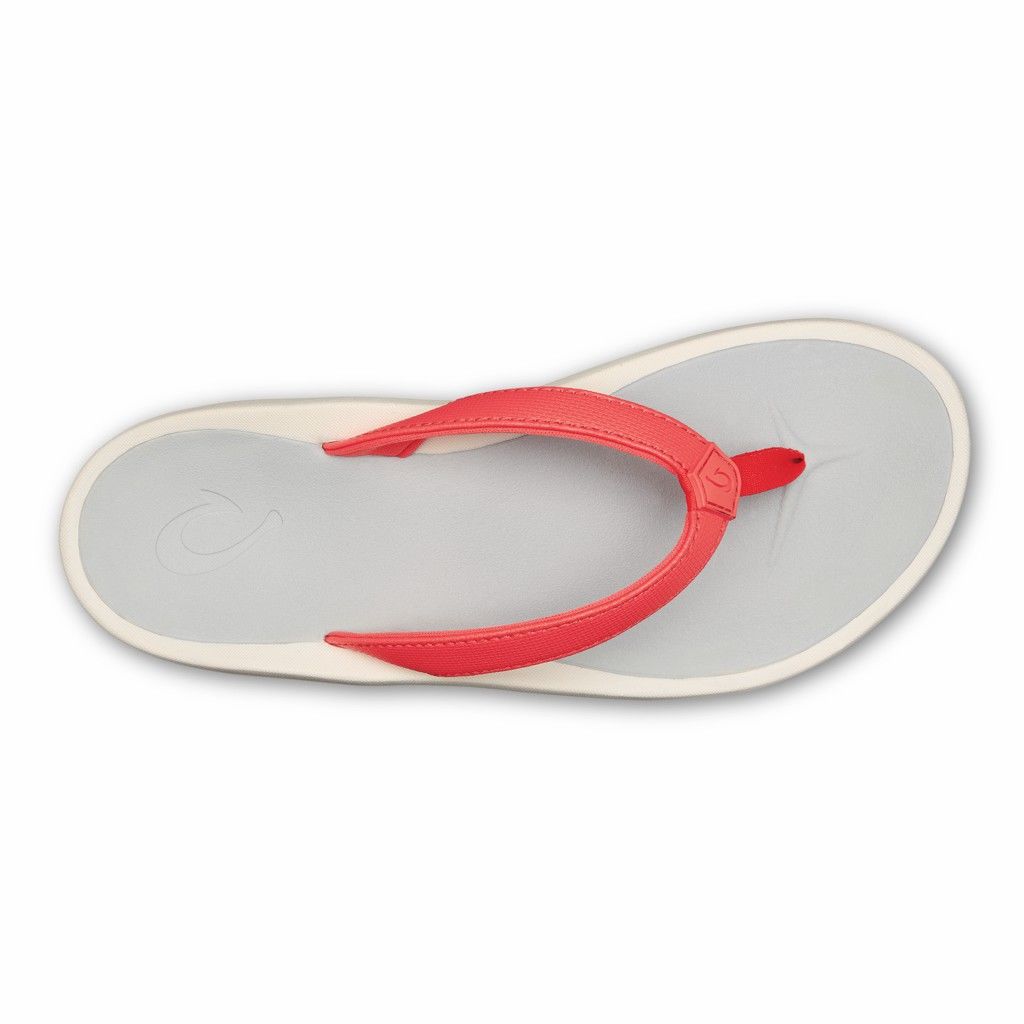 Sandalias Olukai Pī‘oe - Chanclas Mujer Coral 20071-385